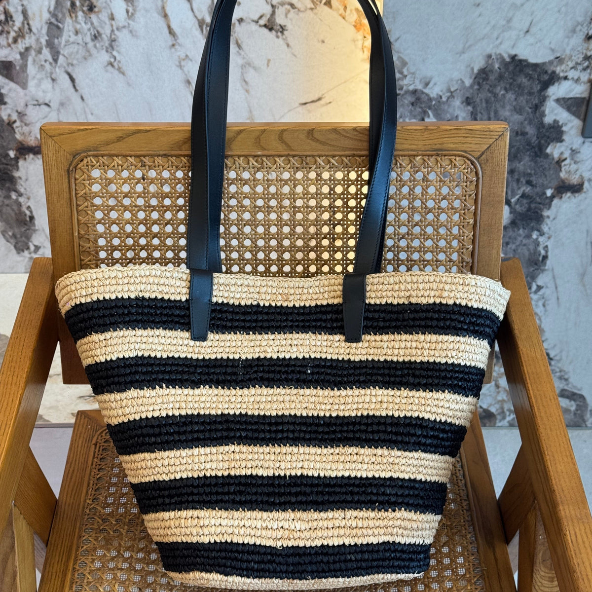 Bags- Cel Striped Couffin Panier Bag Premium Designer Shoulder Bag