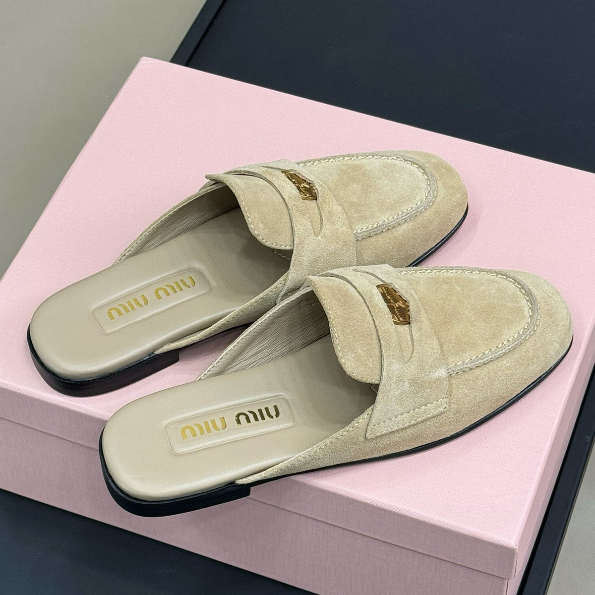 Shoes- Miu M Loafers Premium Designer Casual Shoes