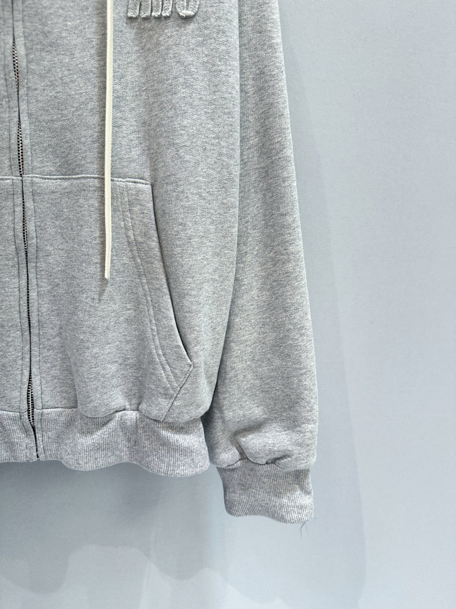 Hoodies- Miu M Zip Hoodie Premium Designer Casual Hoodie