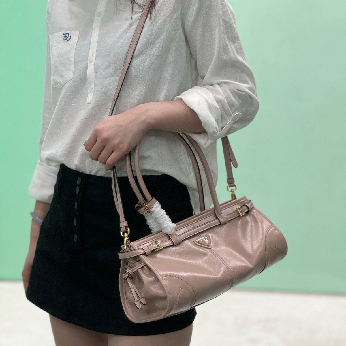 Bags- Pd Medium Leather Handbag Luxury Designer Leather Handbag