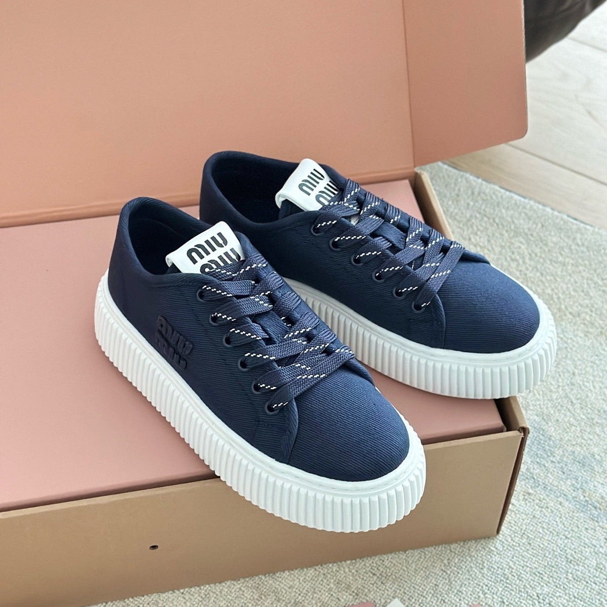 Shoes- Miu M Trainers Premium Designer Casual Shoes