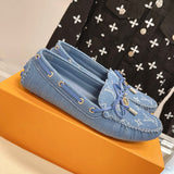 Louis Vuitton Camel Low-Top Sneakers - Angled View