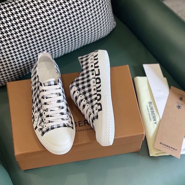 Burberry shoes Style 181 - close-up of bold signature style
