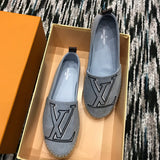 Louis Vuitton luxury shoes detail shot