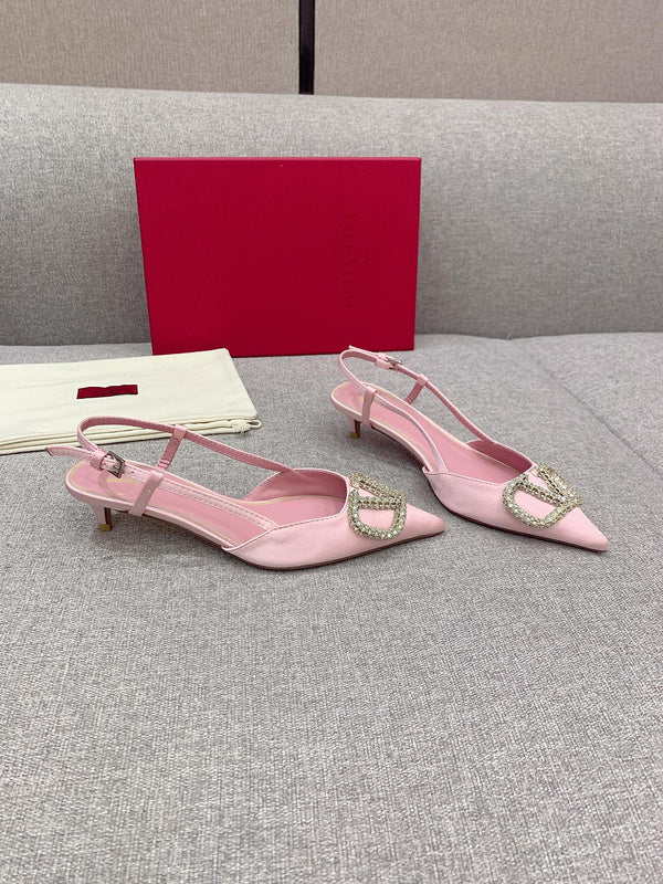 Close-up of Valentino Garavani shoes craftsmanship