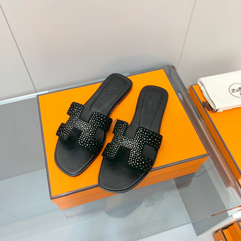 Hermes sandals Style 188 - close-up of elevated everyday design