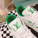 Louis Vuitton Camel Slip-On Sneakers - Side Profile View