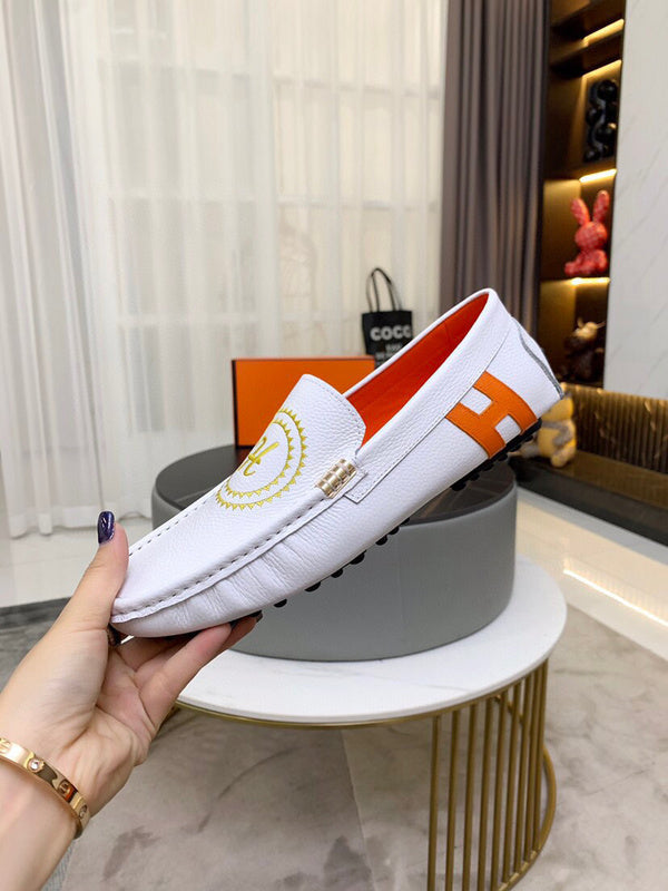 Hermès Beige Chunky Platform Sneakers - Detail Shot of Craftsmanship