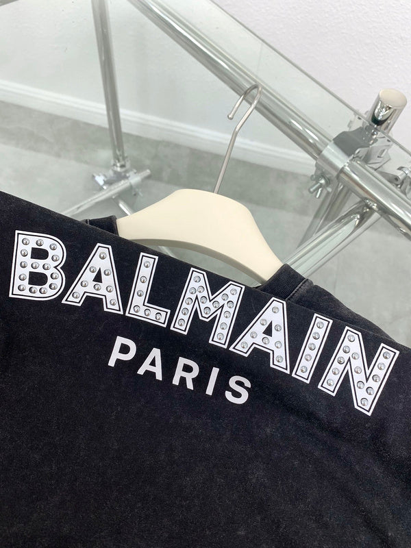 Balmain luxury designer clothing detail shot