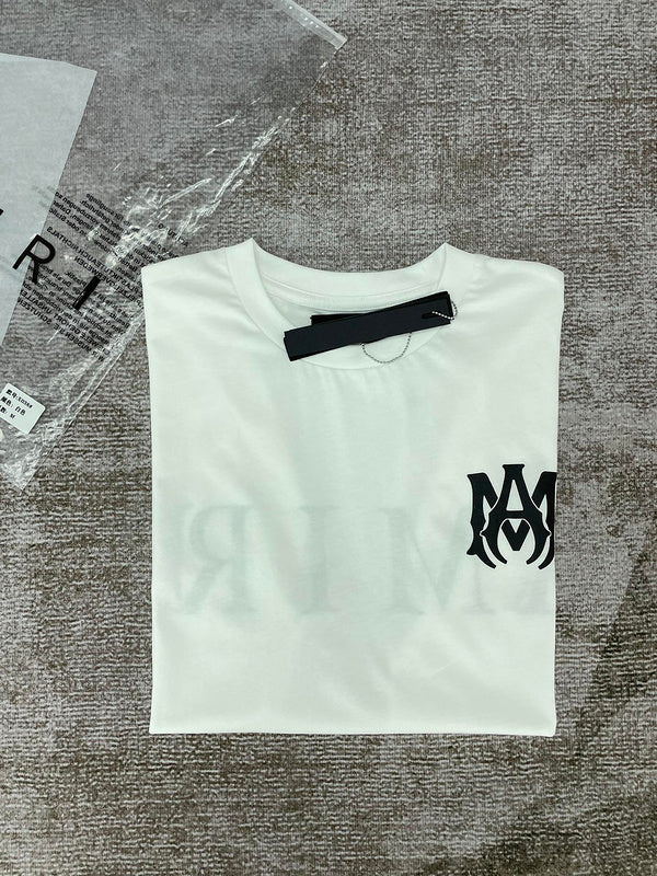 Close-up of Amiri t-shirt craftsmanship