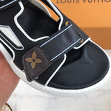 Close-up of Louis Vuitton shoes craftsmanship