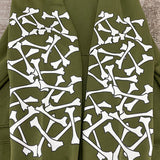 Close-up of Amiri hoodie craftsmanship