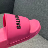 Balenciaga White Block Heel Sandals - Toe Detail View