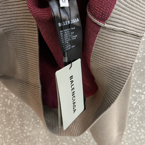 Close-up of Balenciaga designer clothing craftsmanship