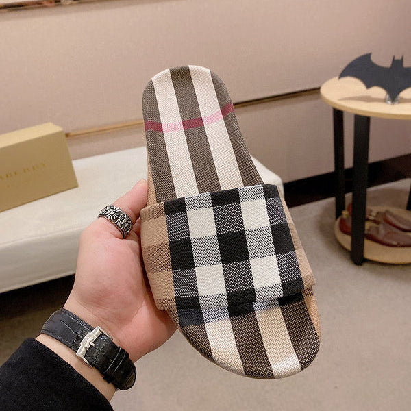 Burberry Black Block Heel Pumps - Angled View