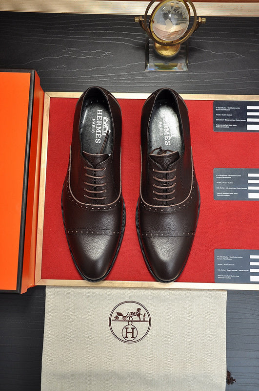 Hermes shoes Style 075 - logo and branding close-up