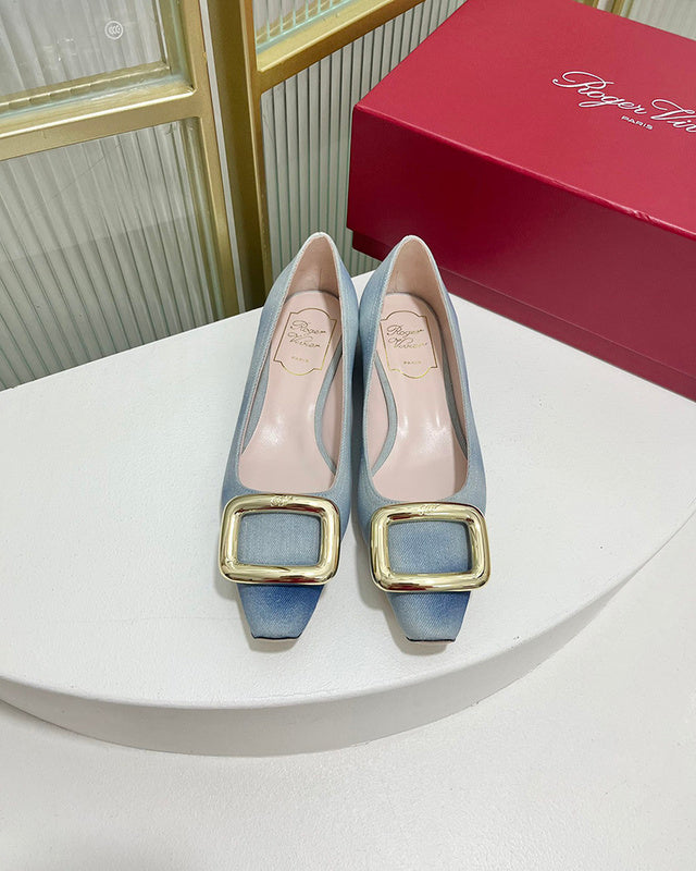 Close-up detail view of Roger Vivier luxury piece style No.103