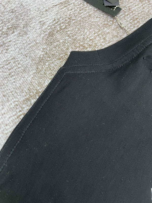 Close-up of Amiri t-shirt craftsmanship