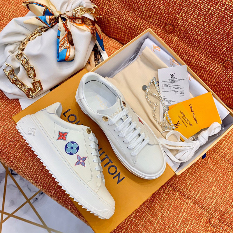 Close-up of Louis Vuitton shoes craftsmanship