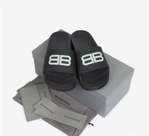 Balenciaga Chocolate Brown Block Heel Sandals - Lifestyle Styling Shot