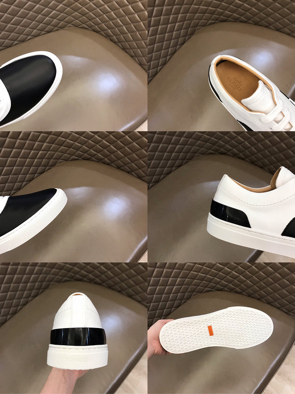Hermès Beige High-Top Sneakers - Toe Detail View
