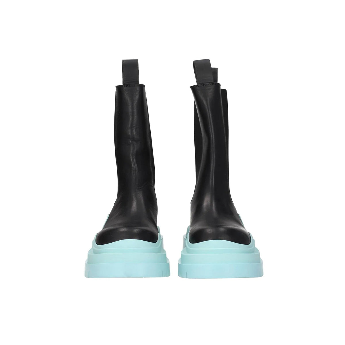 Close-up of Bottega Veneta boots & booties hardware and fine stitching