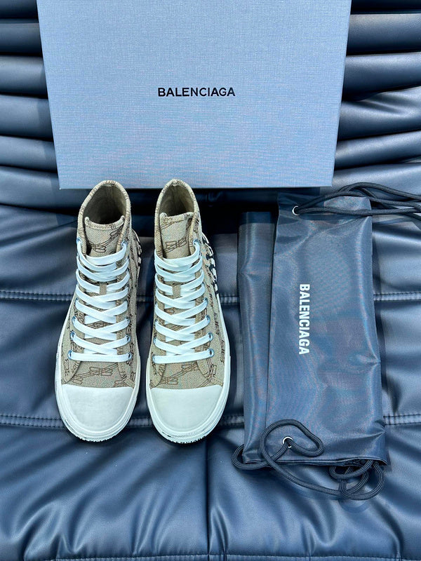 Balenciaga Nude Ankle Boots - Back View