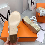 Hermès White Ankle Strap Heels - Heel Detail View