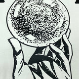 Close-up of Amiri t-shirt craftsmanship