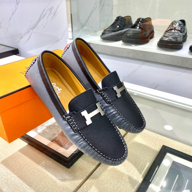 Hermes shoes Style 086 - logo and branding close-up