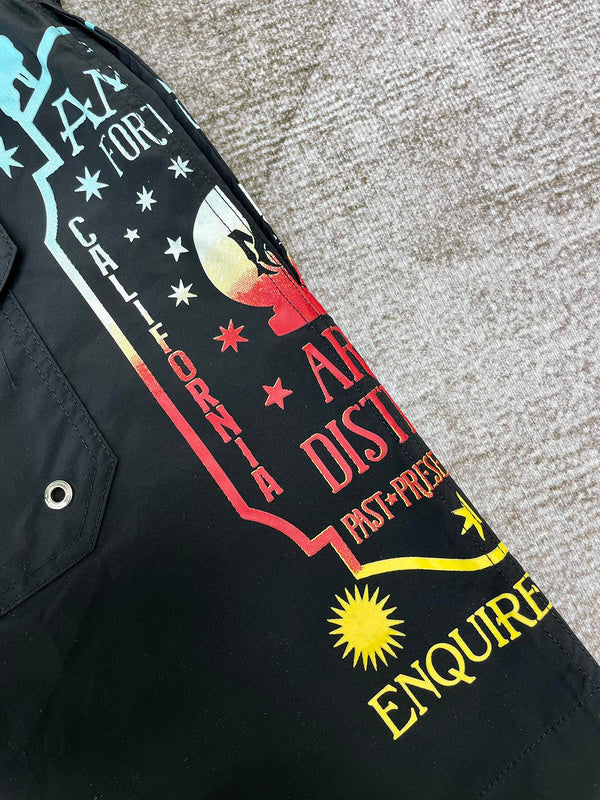 Close-up of Amiri t-shirt craftsmanship