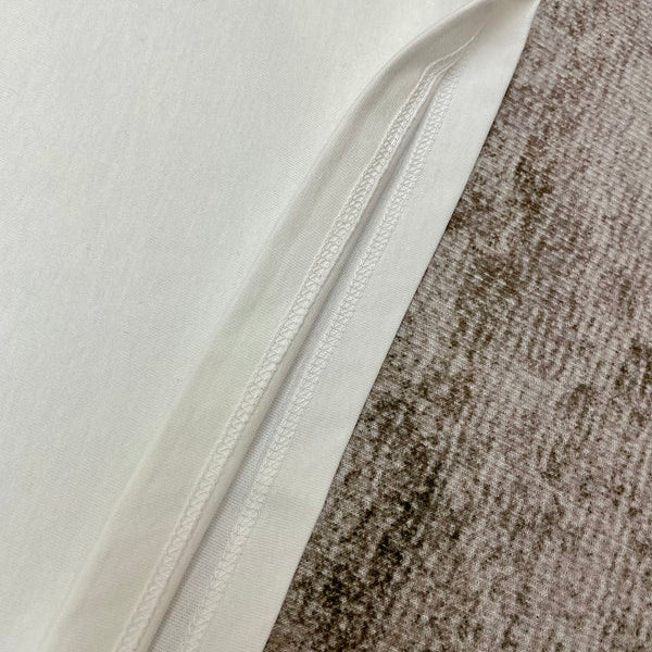 Close-up of Amiri t-shirt craftsmanship