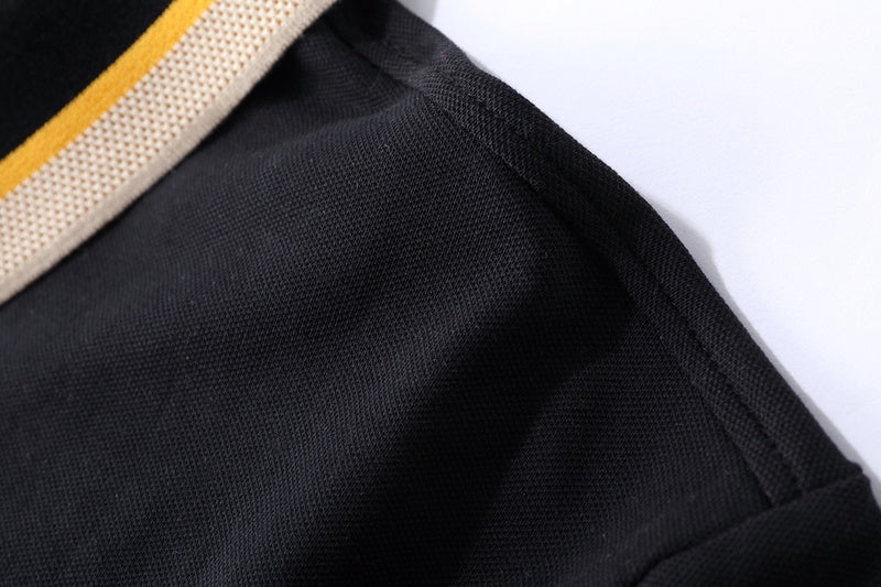 Close-up of Burberry t-shirt craftsmanship