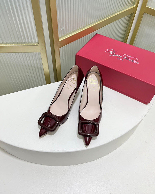 Close-up of Roger Vivier shoes craftsmanship
