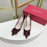 Close-up of Roger Vivier shoes craftsmanship