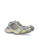 Close-up of Balenciaga sneakers hardware and fine stitching