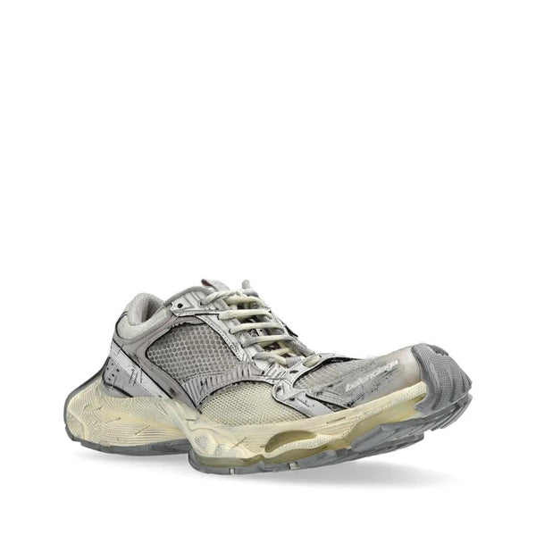 Close-up of Balenciaga sneakers hardware and fine stitching