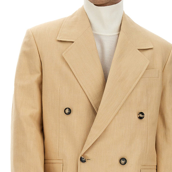 Bottega Veneta Jackets? Bottega Veneta Men Double-Breasted Jacket Luxury Designer Outerwear Jacket