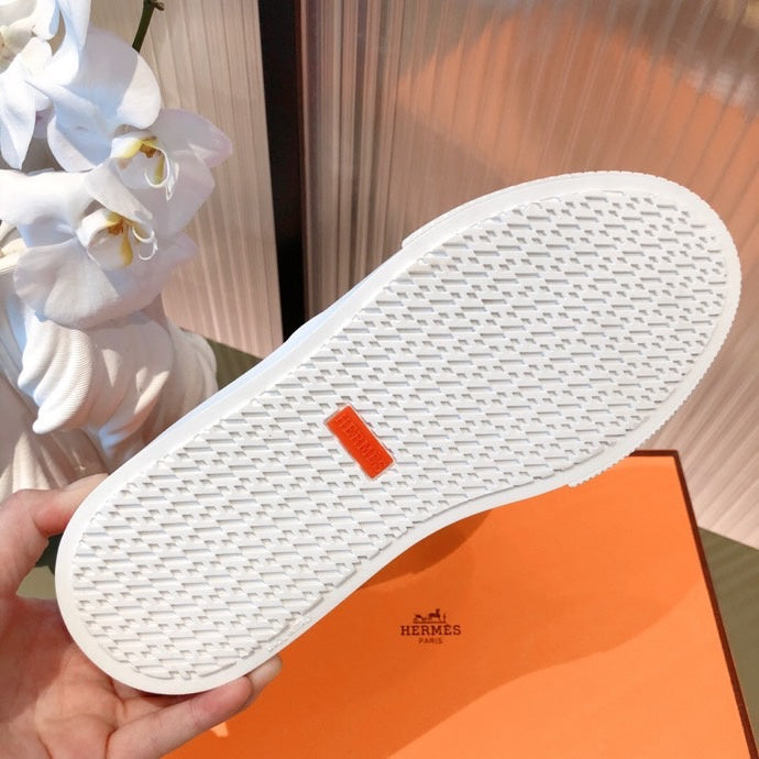 Hermès Camel Ankle Strap Heels - Lifestyle Styling Shot