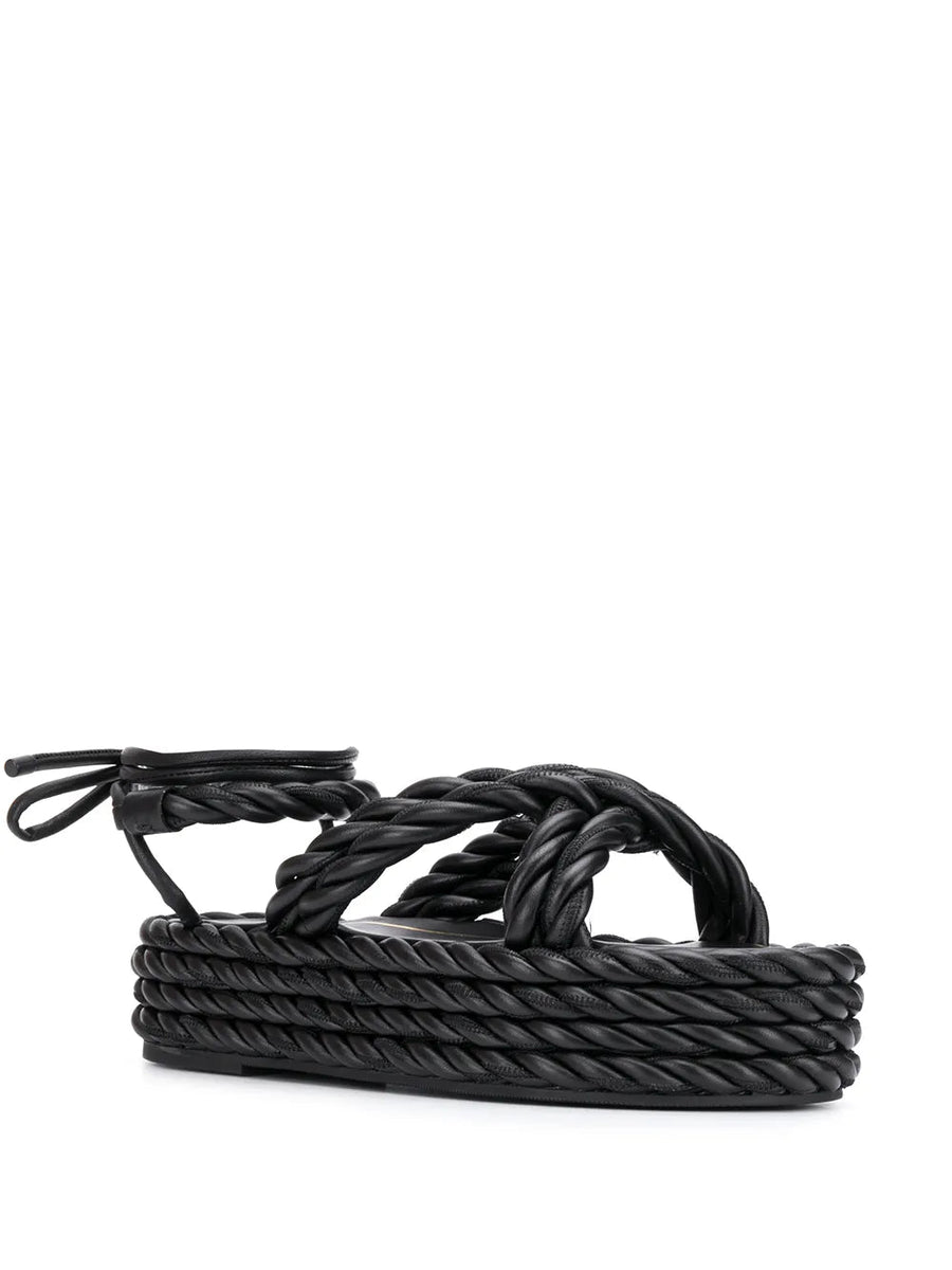 Valentino Shoes? Valentino Garavani Rope Wedge Sandals Premium Designer Casual Shoes