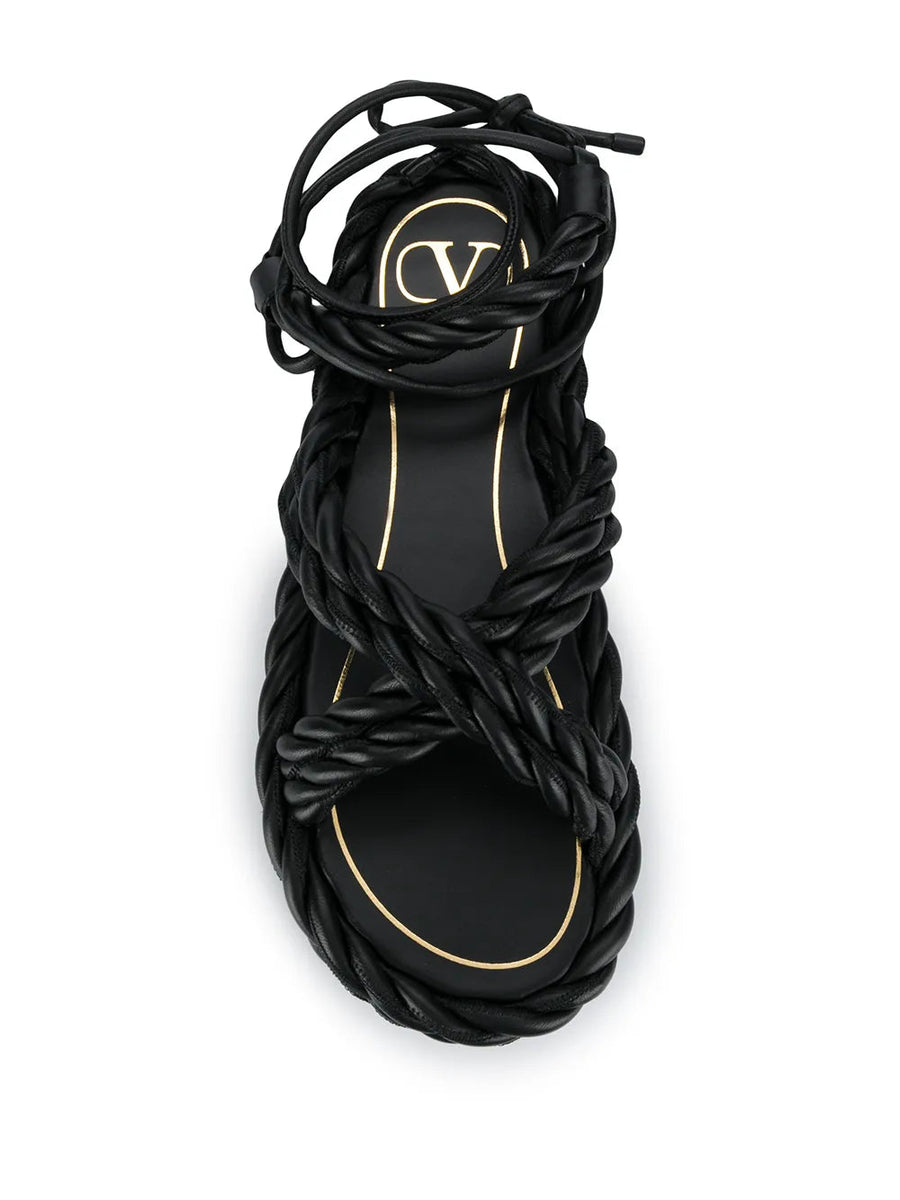 Valentino Shoes? Valentino Sandal Woman Deep Gold Premium Designer Casual Shoes