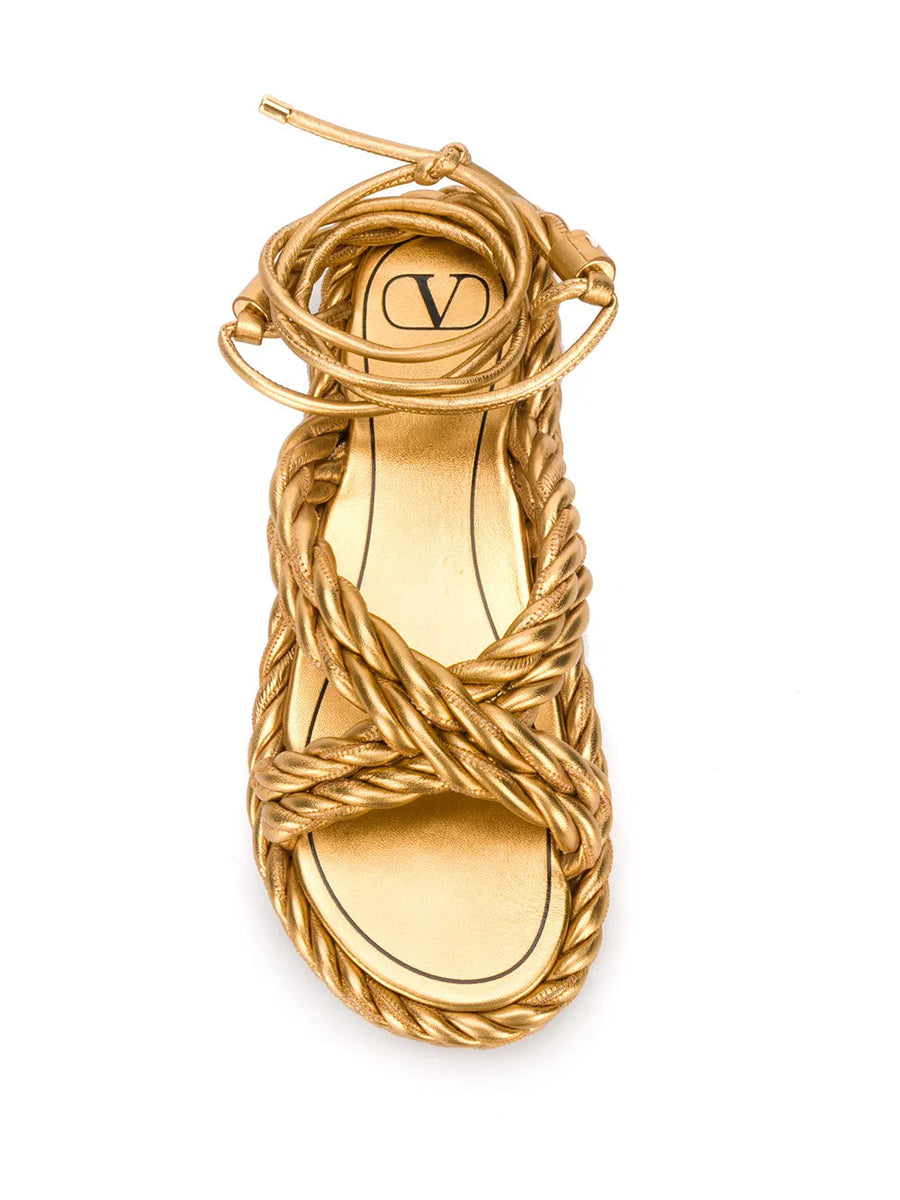 Valentino Shoes? Valentino Garavani The Rope Sandals Premium Designer Casual Shoes