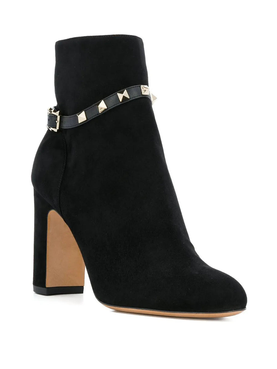 Valentino Shoes? Valentino Garavani Valentino Garavani Rockstud Strap Booties Comfortable Everyday Designer Shoes