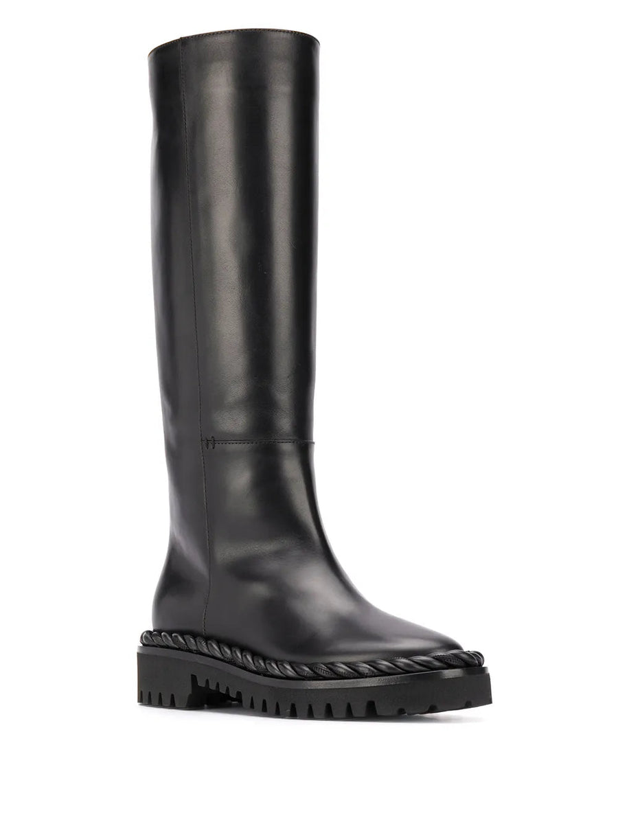Valentino Shoes? Valentino Garavani Rope Detail Knee-Length Boots Premium Designer Casual Shoes