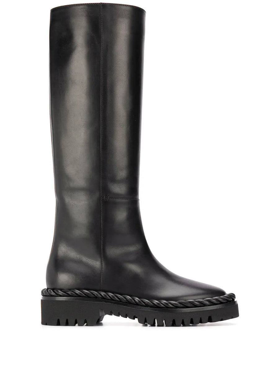 Valentino Shoes? Valentino Garavani Rope Detail Knee-Length Boots Premium Designer Casual Shoes