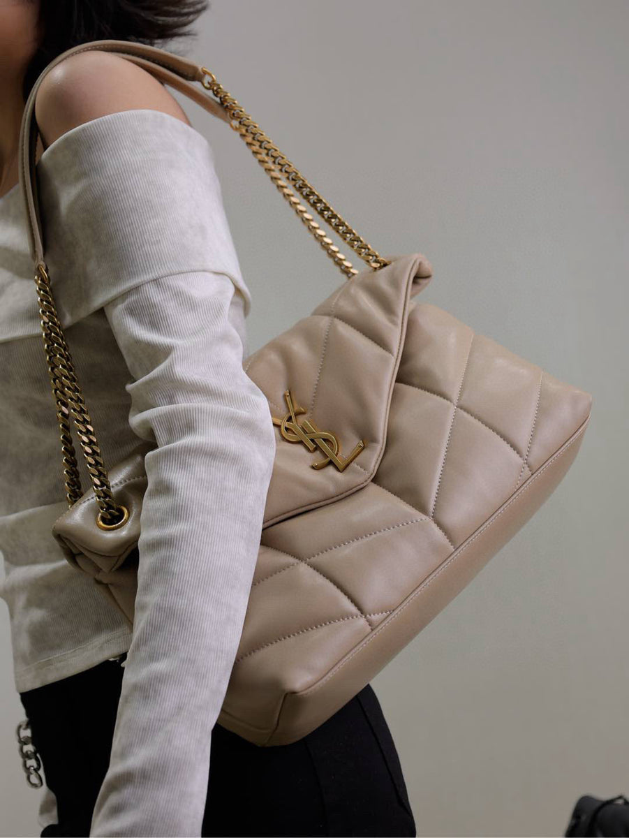 Saint Laurent Bags- Saint Laurent Loulou Medium Puffer Bag Premium Designer Shoulder Bag
