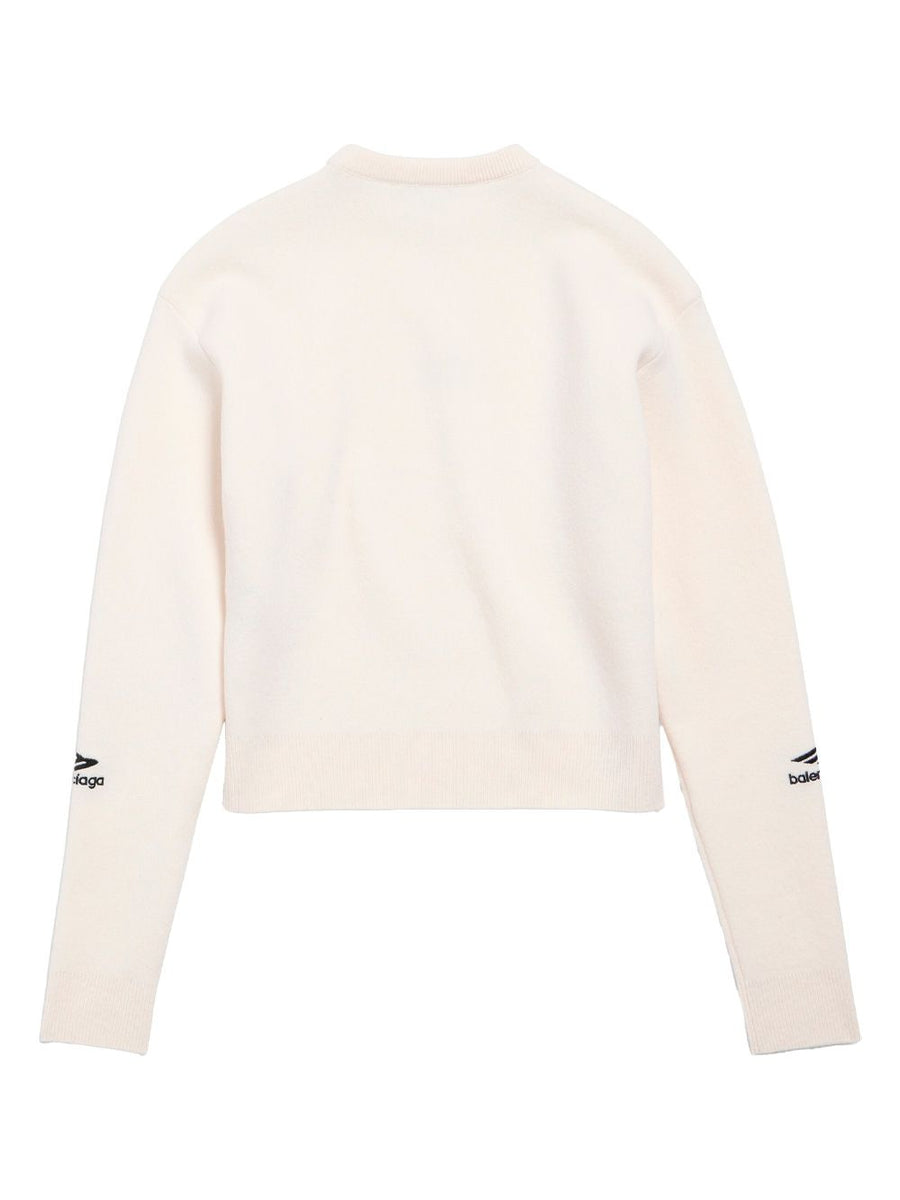 Balenciaga Sweaters? BALENCIAGA Wool Knit Ski Crewneck for Women - SS25 Luxury Designer Knit Sweater