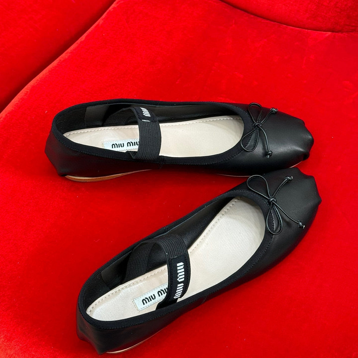 Shoes- Miu M Ballerina Flats Luxury Lifestyle Designer Footwear