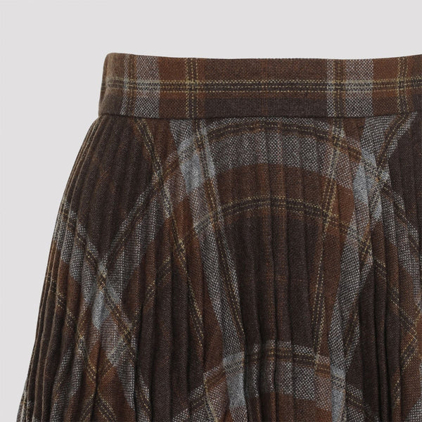Close-up of Balenciaga skirts hardware and fine stitching