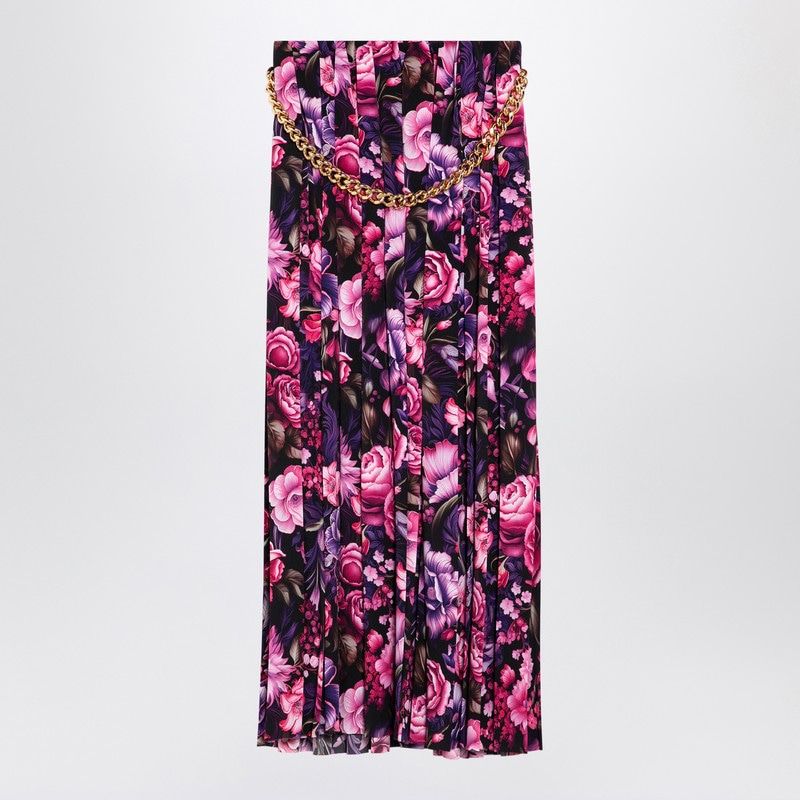 Balenciaga Skirts? BALENCIAGA Long Pleated Floral Skirt Chic Everyday Designer Skirt
